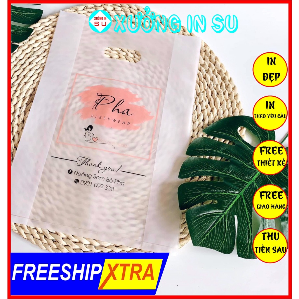 In túi nilon theo yêu bao bì 2kg = 245k túi cho spa,mỹ phẩm,clothing. In bao bì chất lượng cao. In túi nilon rẻ,freeship