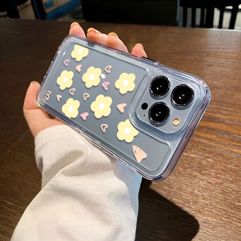 Ốp Điện Thoại Trong Suốt Họa Tiết Hoa Xinh Xắn Cho iphone 14 Pro Max Plus 13 11 12 7Plus X XR XS Max 7 8 SE 2020