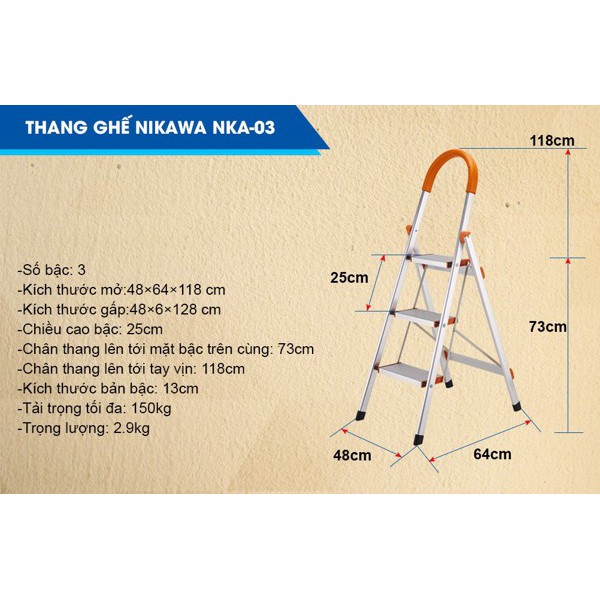 Thang nhôm ghế NKA-03