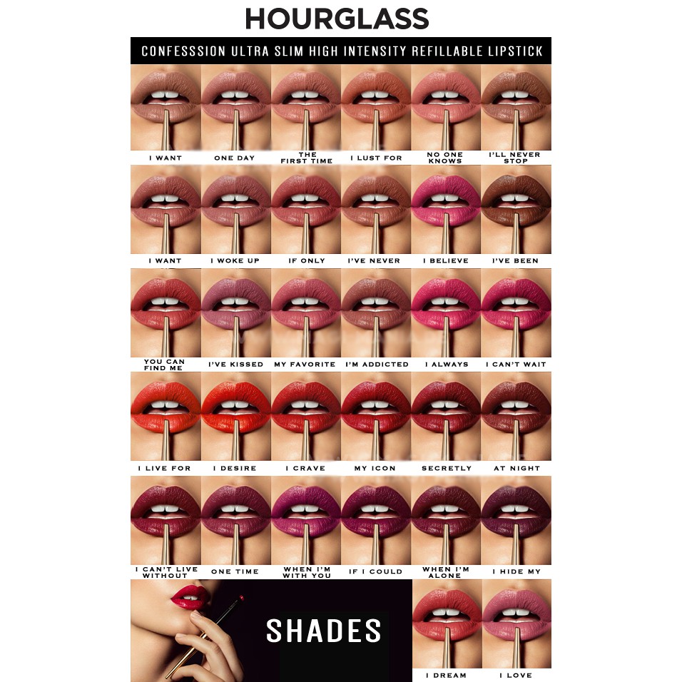 Hourglass - Son Thỏi Lì Hourglass Confession™ Ultra Slim High Intensity Refillable Lipstick 9g