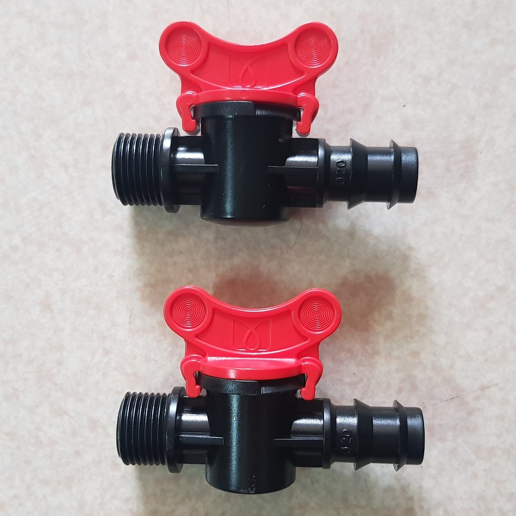 Van ren ngoài 21 ra ống LDPE 20mm hoặc LDPE16mm.