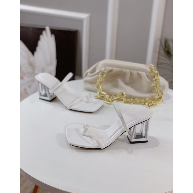 HÀNG CÓ SẴN ♥️❄️GUỐC XỎ NGÓN QUAI NGAN GÓT VUÔNG 5CM♥️❄️