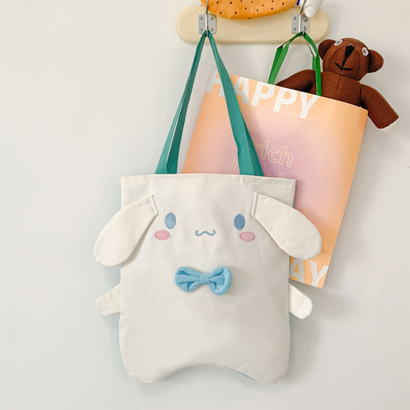 Túi Tote Vải Canvas Kích Thước Lớn In Họa Tiết Hoạt Hình Dễ Thương Cho Nữ