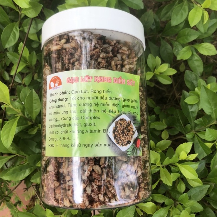 Gạo lứt rong biển sấy hộp 250gr hàng loại ngon