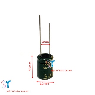 Tụ hóa 450v 6.8uf 10x13mm tần số cao