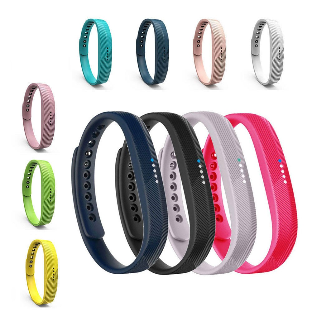 Dây Đeo Thay Thế Silicon Thiết Kế Nhiều Lỗ Thời Trang Cho Fitbit Flex 2
