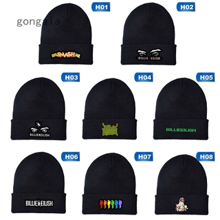 Mũ len cotton giữ ấm in chữ billie eilish thời trang mùa đông cho nam và nữ