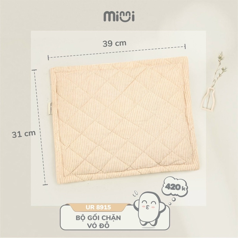 Bộ gối chặn sơ sinh vỏ đỗ Minni Ualarogo