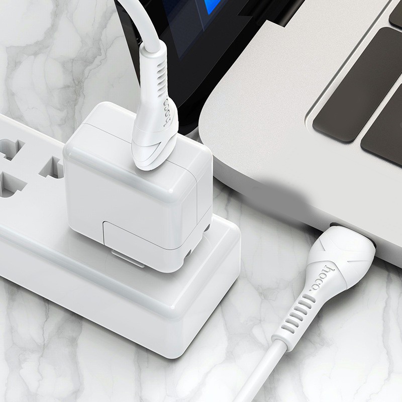 Cáp Sạc Nhanh IP PD 20W HOCO X55 Type-C to Dành Cho IP/tablet táo,Sạc Nhanh 3A,Chống Đứt Gãy