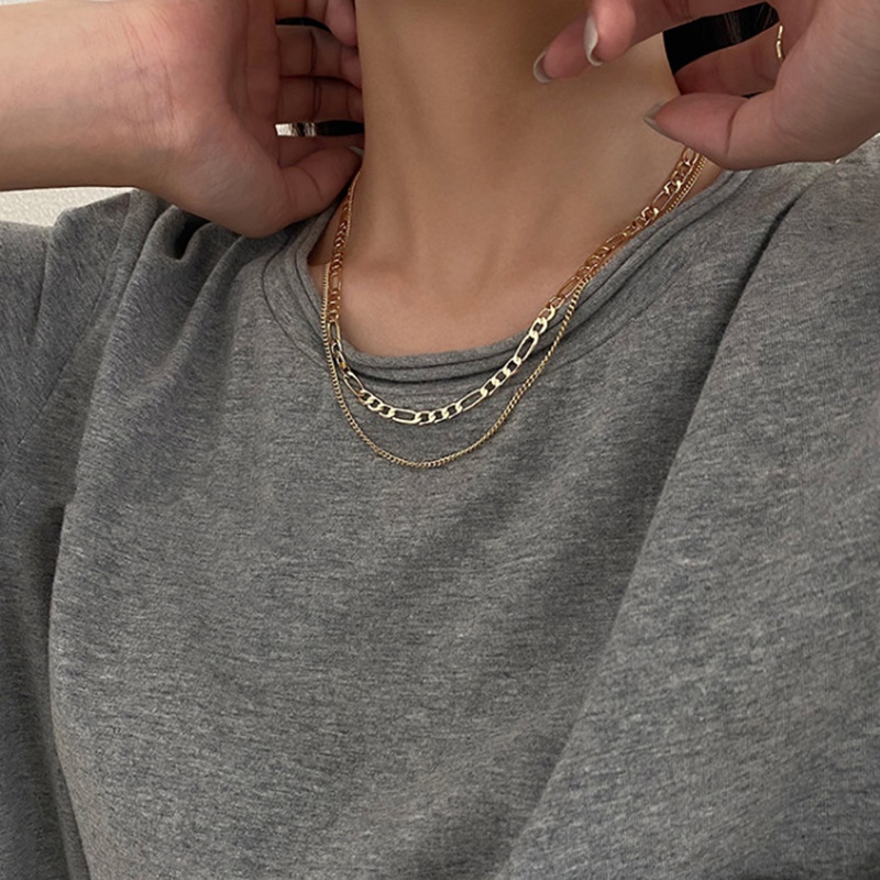 1 vòng cổ choker nhiều lớp phong cách cổ điển Hàn Quốc