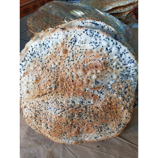 Bịch 5 cái Bánh đa lạt mè đen nướng - chỉ giao tphcm