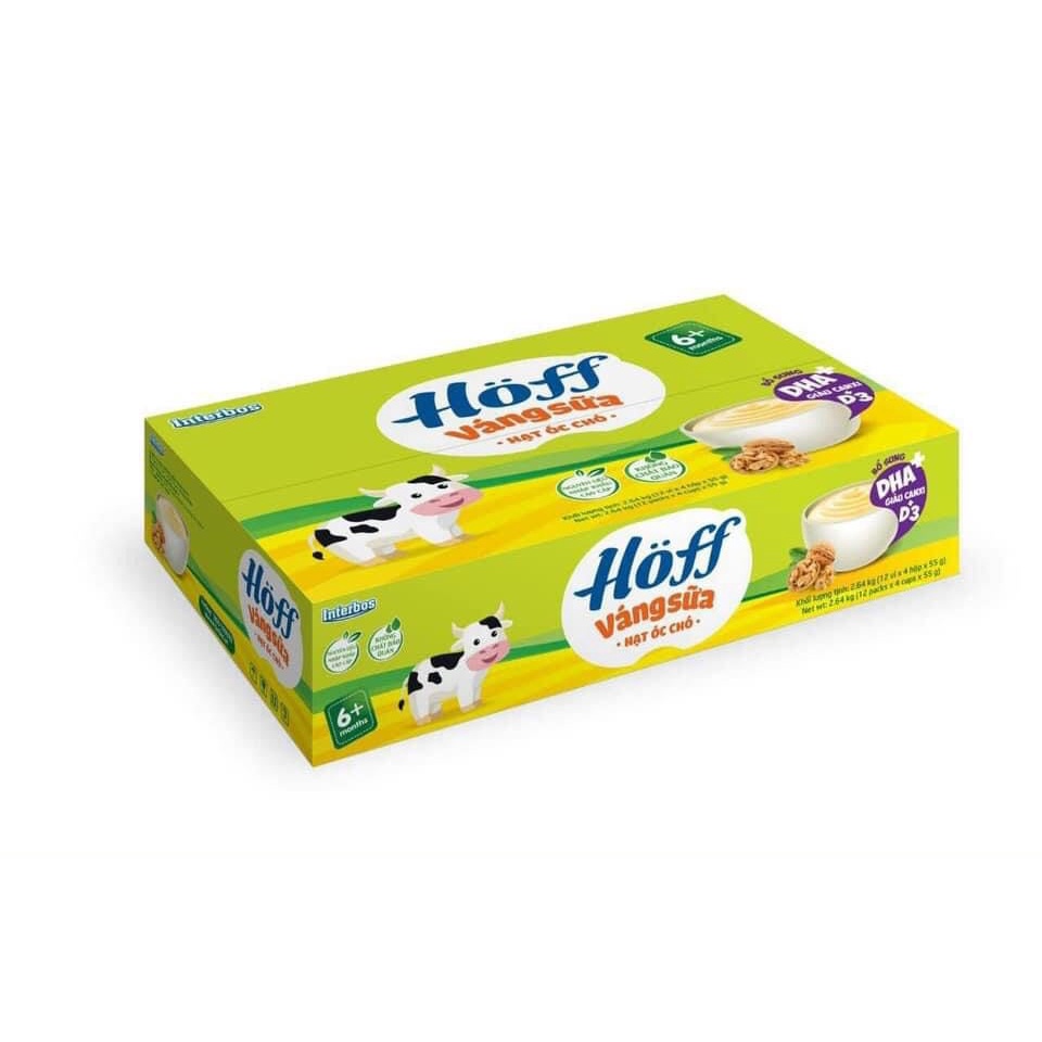 Váng sữa Hạt Óc Chó Hoff lốc 4 hộp x 55g