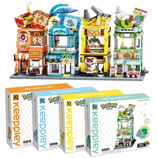 Đồ chơi lắp ráp mô hình nhân vật hoạt hình pokemon 4 kiểu diy