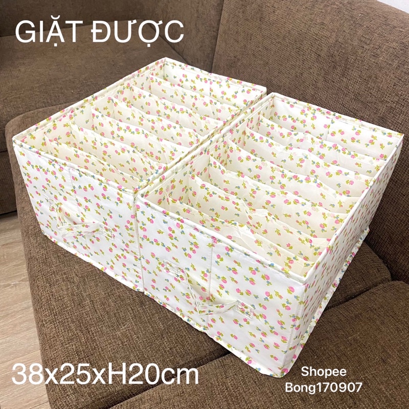 [GIẶT ĐƯỢC] Túi Vải Chia Ngăn Không Mùi Đựng Quần Áo Bốn Mùa Tiện Lợi Dễ Tìm (storage box)