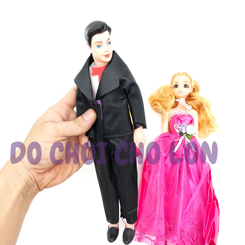 Đồ chơi búp bê gia đình cô dâu và chú rể có khớp