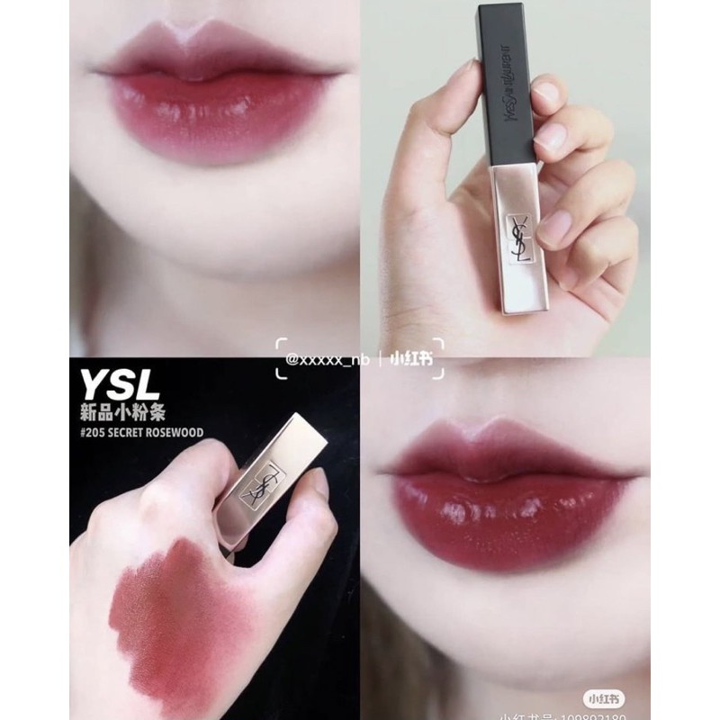Son YSL SLIM GLOW MATTE - 205 Secret Rosewood