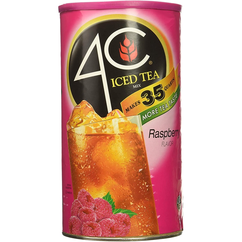 BỘT PHA NƯỚC TRÁI CÂY 4C ICED TEA RASPBERRY VỊ MÂM XÔI 2,34kg