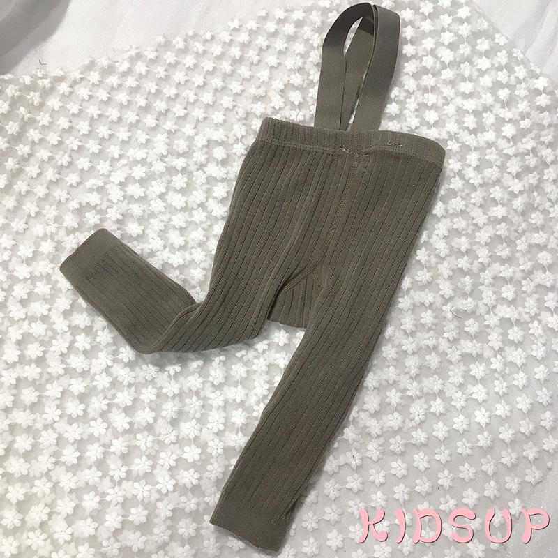 Quần Legging Dệt Kim Màu Trơn Giữ Ấm Thời Trang Thu Đông Cho Bé Trai Và Gái 1 Tuổi
