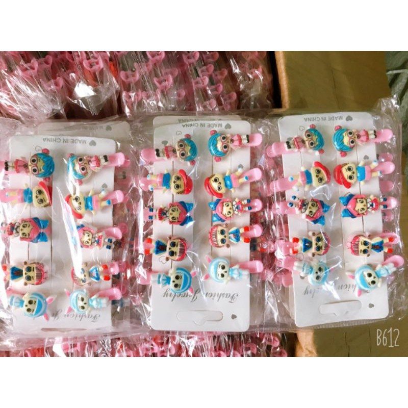 SET 10 CÁI HOẠ TIẾT | KẸP MỎ VỊT NHỰA DẺO MINI NHIỀU HOẠ TIẾT | VIDEO THẬT | KISS PLAZA