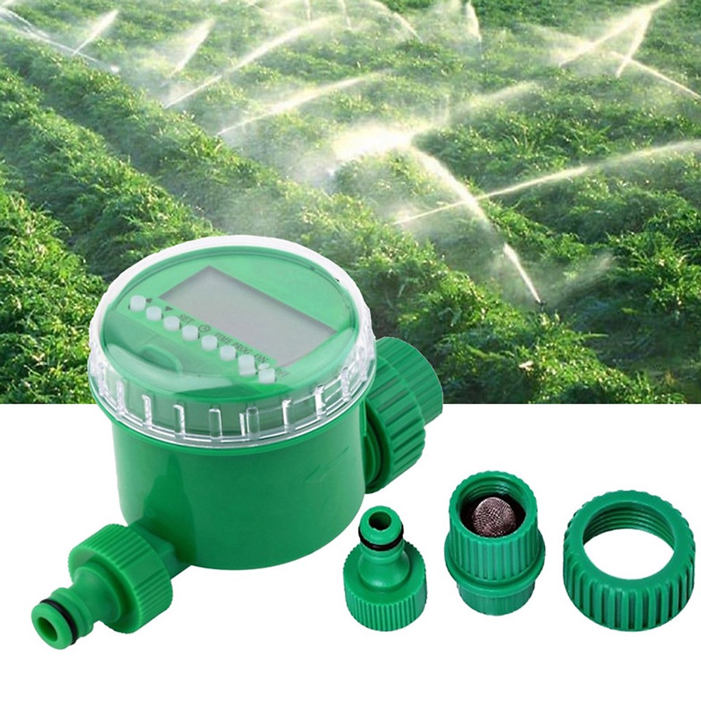 Bộ tưới tự động phun sương kết hợp tưới nhỏ giọt hẹn giờ đồng hồ pin kèm đủ phụ kiện