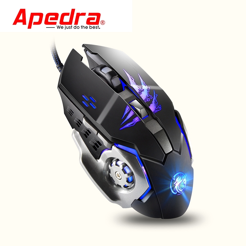 Chuột Gaming Apedra A8 Có Dây Và Đèn Led