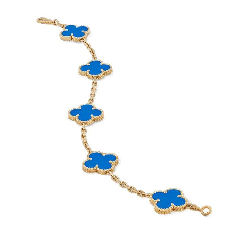 Van Cleef & Arpel bracelet Five-Flower VCA Five-Flower Bracelet red flower black flower white flower various optional new bracelet