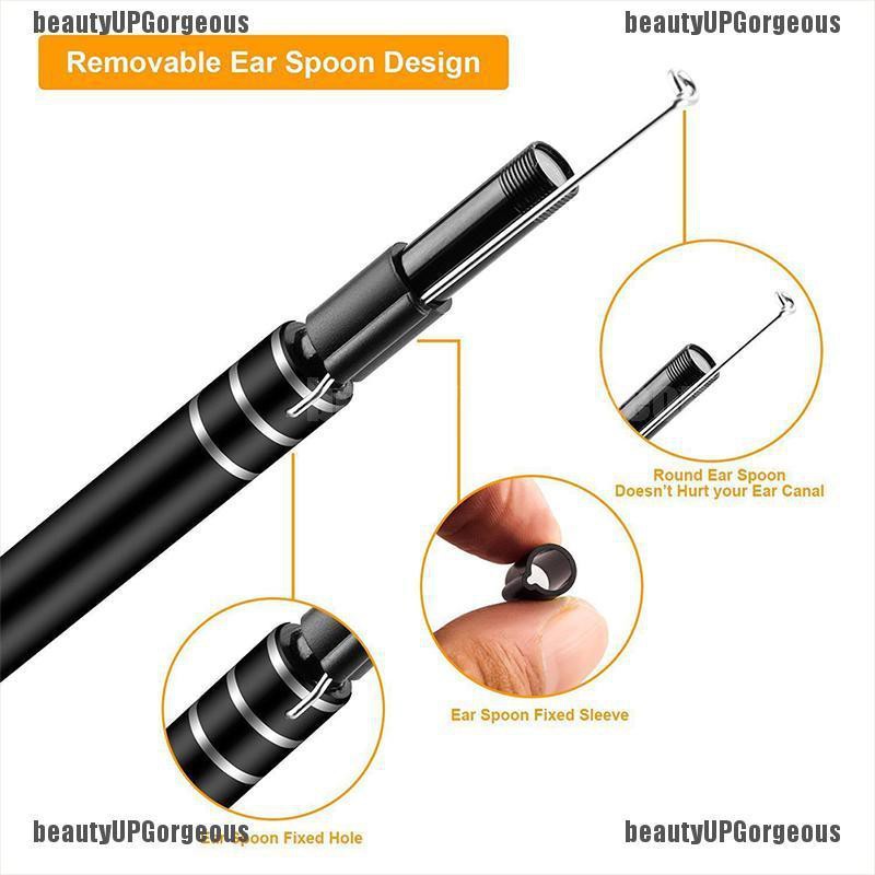 (Hàng Mới Về) Bộ Dụng Cụ Lấy Ráy Tai Có Đèn Led Kỹ Thuật Số