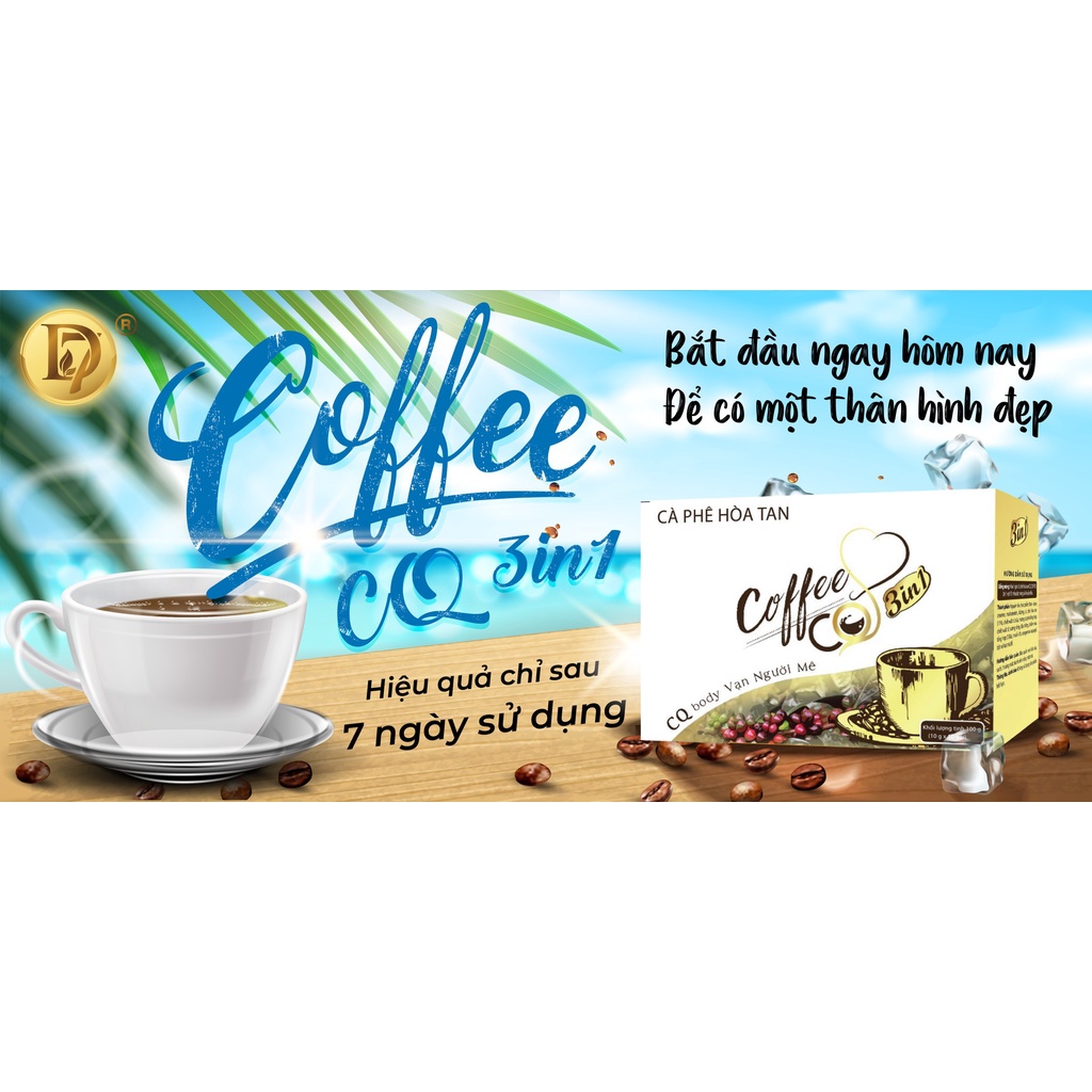 Cafe hoà tan 3in1 di.et tặng 20viên detox x3