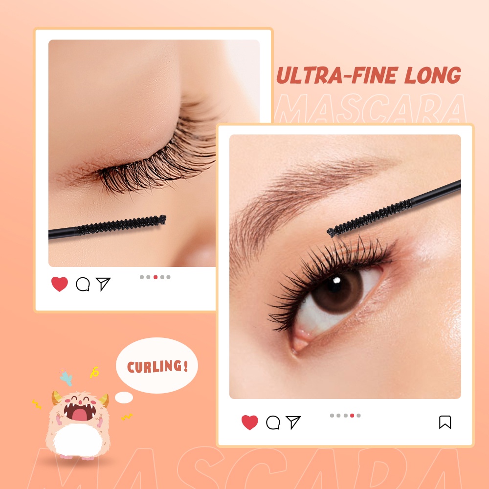 Mascara BANXEER giúp chuốt lông mi dài cong và đều kích thước đầu cọ 3mm 21g