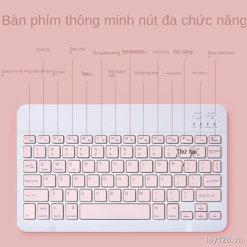 ◐™✿Sạc không dây bàn phím bluetooth máy tính bảng iPad ios Điện thoại Apple Android Huawei Matepad ngoài