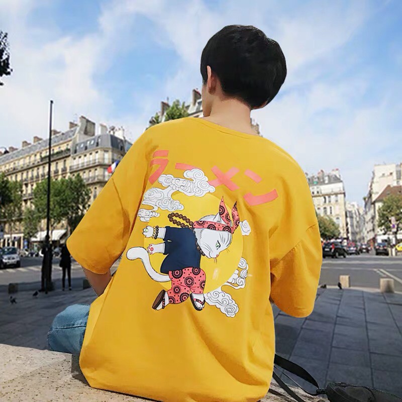 Áo thun tay lỡ unisex form rộng Thỏ Lão Đại nam nữ ulzzang Wind | BigBuy360 - bigbuy360.vn