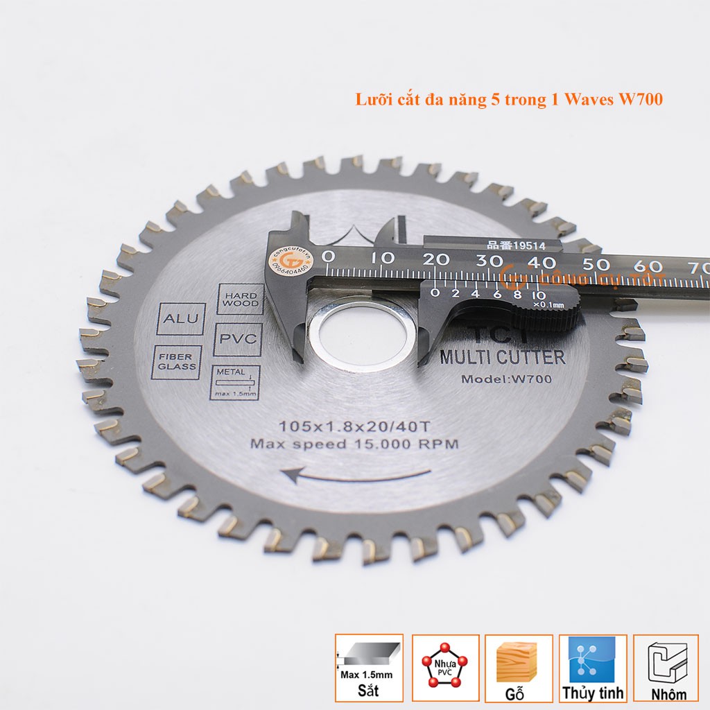 Lưỡi cưa gỗ - Lưỡi cắt gỗ đa dụng 40 răng của Pháp