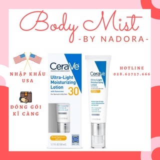 Kem Dưỡng Ngày Da Dầu CeraVe Ultra-Light Moisturizing Lotion SPF30