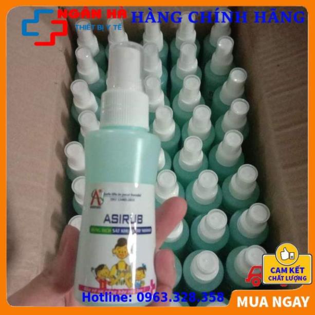 Nước Rửa Tay Khô, Nước Rửa Tay Diệt Khuẩn Asirub Dạng Xịt 100Ml-[Thiết bị y tế]