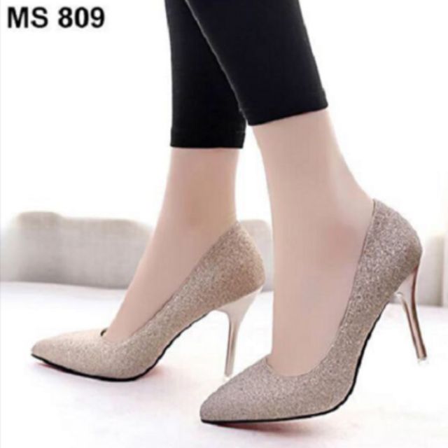 FREE SHIP Giày cao gót mũi nhọn ánh kim siêu đẹp | BigBuy360 - bigbuy360.vn