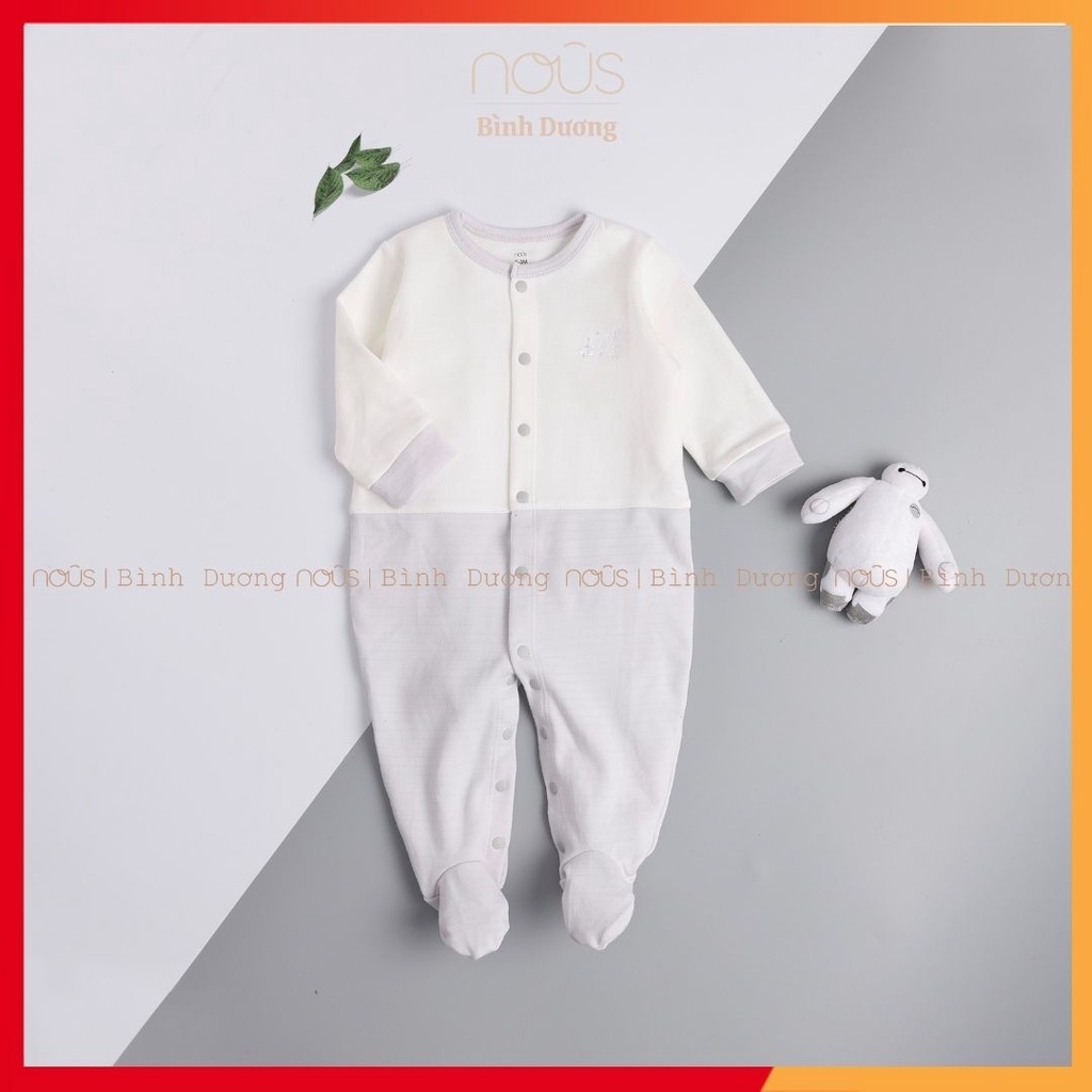 Bộ bodysuit nous có tất ghi nhạt trắng - nous bình dương - nousbipbipstore [FREESHIP] [HỖ TRỢ ĐỔI TRẢ] [CHÍNH HÃNG]