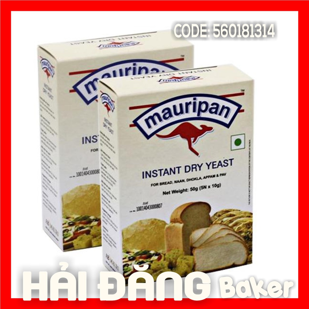 Men khô làm bánh Mauripan - HỘP 50gr (10gr x 5 gói)