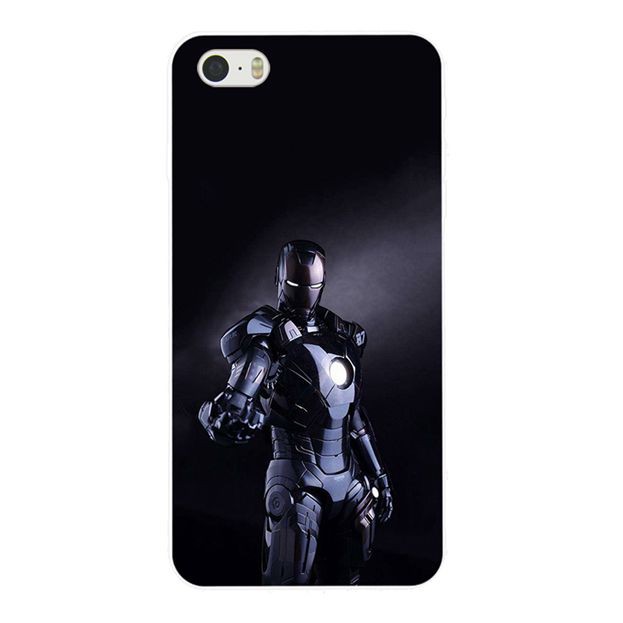 Ốp điện thoại hình iron man cho IPHONE 5 5S SE 5C 6 6S 7 8 PLUS X XS MAX XR IPOD TOUCH 5 6