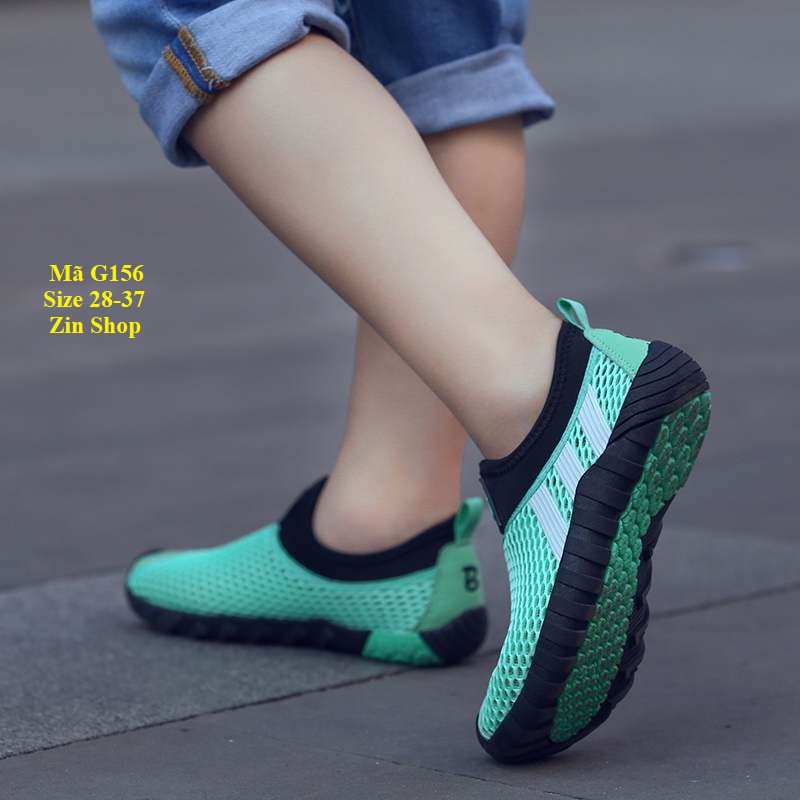 Giày Thể Thao Lưới Thoáng Khí Cho Bé 4-15 Tuổi Hàng Xuất