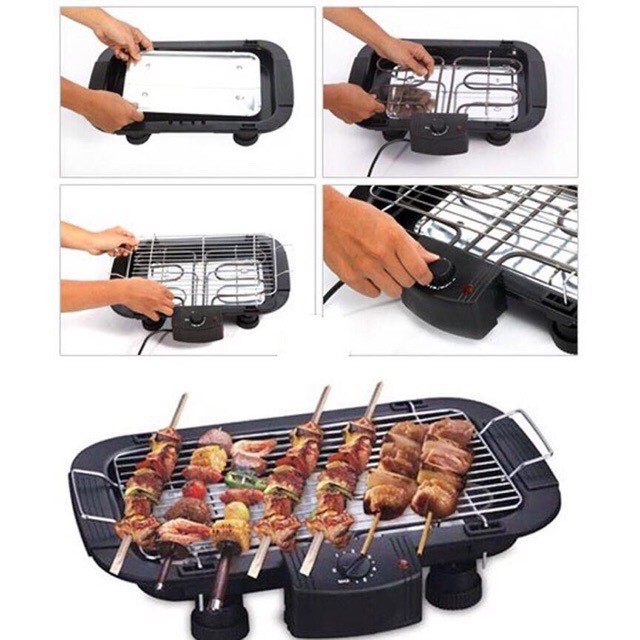 Bếp nướng điện không khói Electric barbecue 2000w dùng cho gia đình