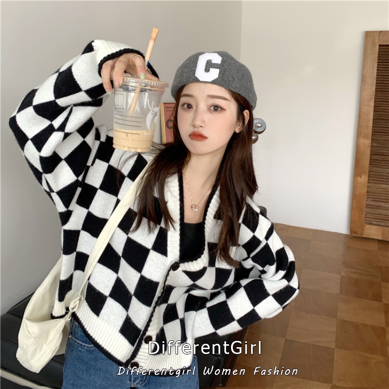 Áo khoác cardigan dệt kim dài tay dáng rộng màu sắc dễ phối đồ phong cách Hàn Quốc hợp thời trang | BigBuy360 - bigbuy360.vn