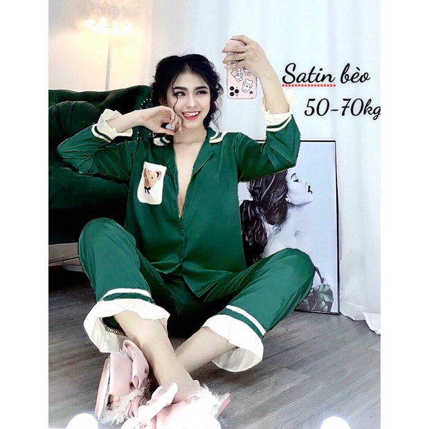 Bộ pijama Satin Nhật 45-65kg
