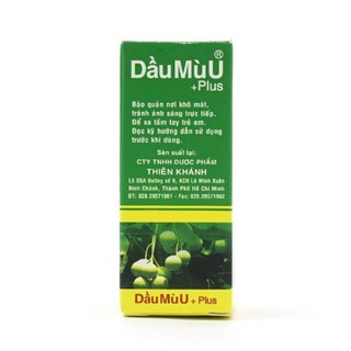 Dầu mù u Plus Thiên Khánh, chai 12ml.
