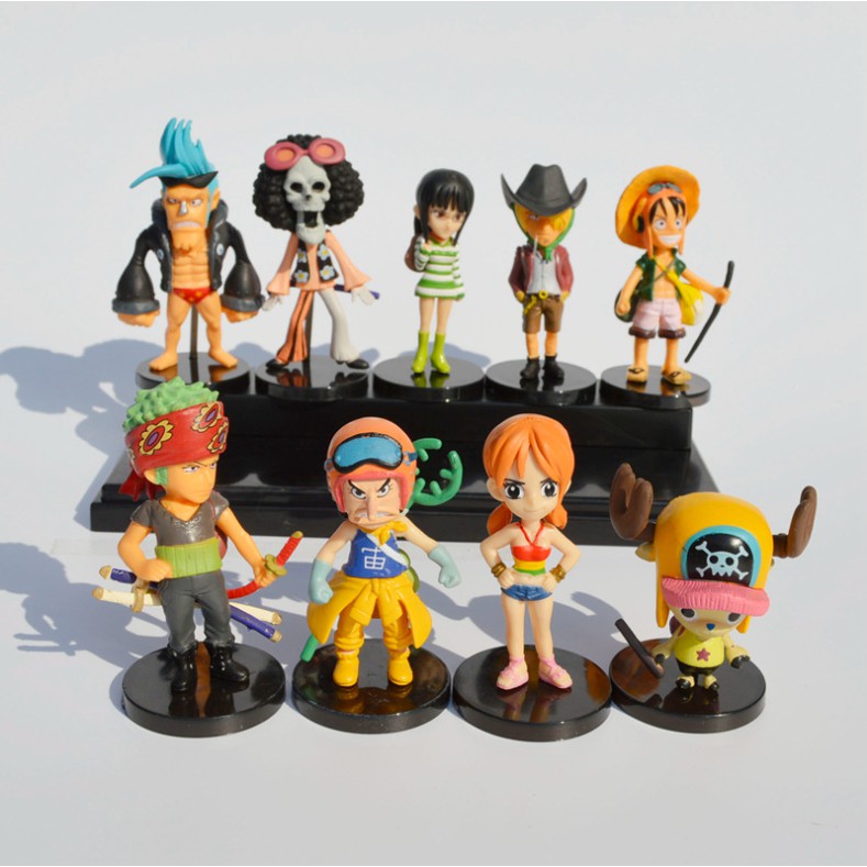 Bộ combo 09 nhân vật team One Piece trang phục mùa hè rực rỡ