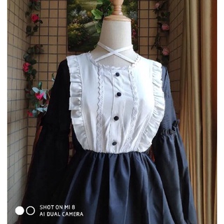 Váy Lolita dây buộc cổ