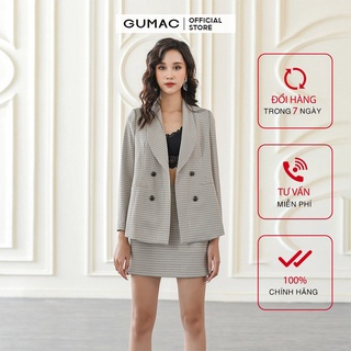 Áo vest nữ cổ sam GUMAC đủ size, sang trọng thanh lịch AA10218