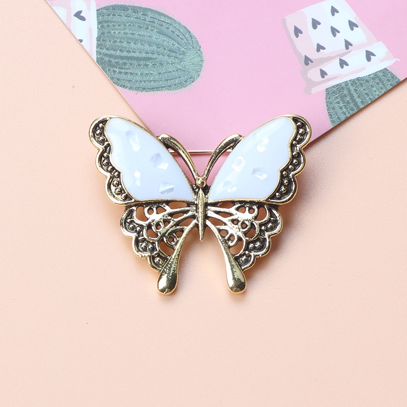 Ghim Cài Áo Hình Bướm Đính Đá Và Ngọc Trai Nhân Tạo Sang Trọng Dành Cho Nữ