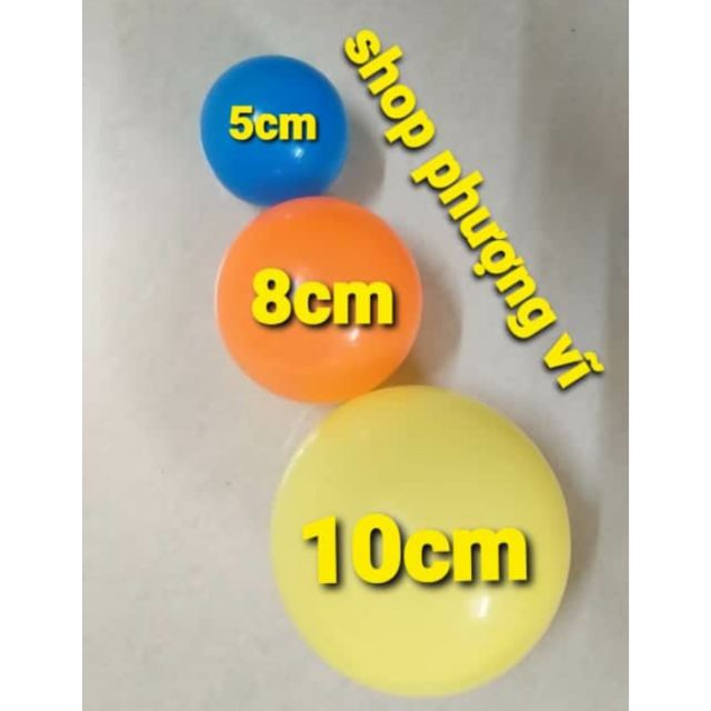 combo 100 bóng nhựa size to 10cm hàng Việt Nam.