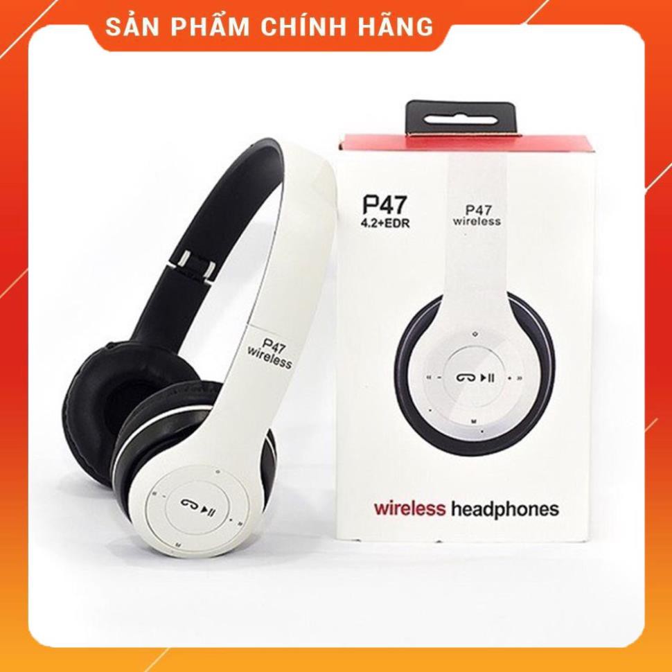 Headphone buetooth chụp tai P- 47 - headphone buetooth cao cấp có mic thoại