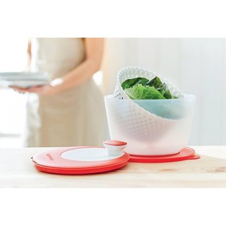 Rổ quay rau, ráo nước Spinning Chef Tupperare chính hãng, hộp bảo quản 2in1